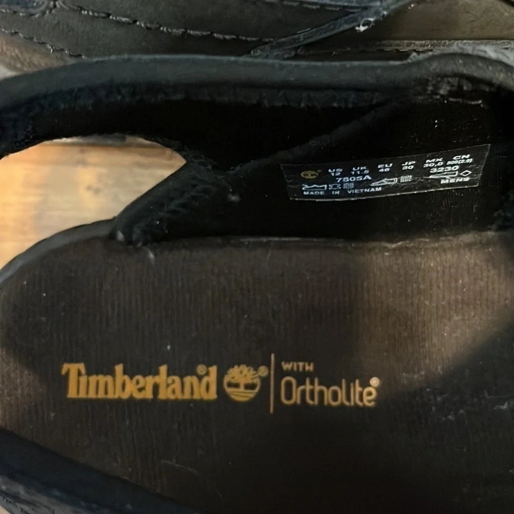 TIMBERLAND water sandals, size 12, Velcro straps, brown, in very good condition